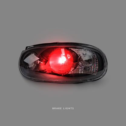 Mazda MX5 NA (1989 - 1998) Black Rear Tail Lights LH + RH