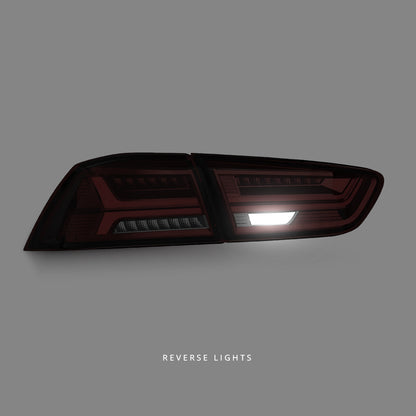 Mitsubishi Lancer CJ (2007 - 2018) Sequential Clear Red Full LED Dynamic Tail Lights LH + RH