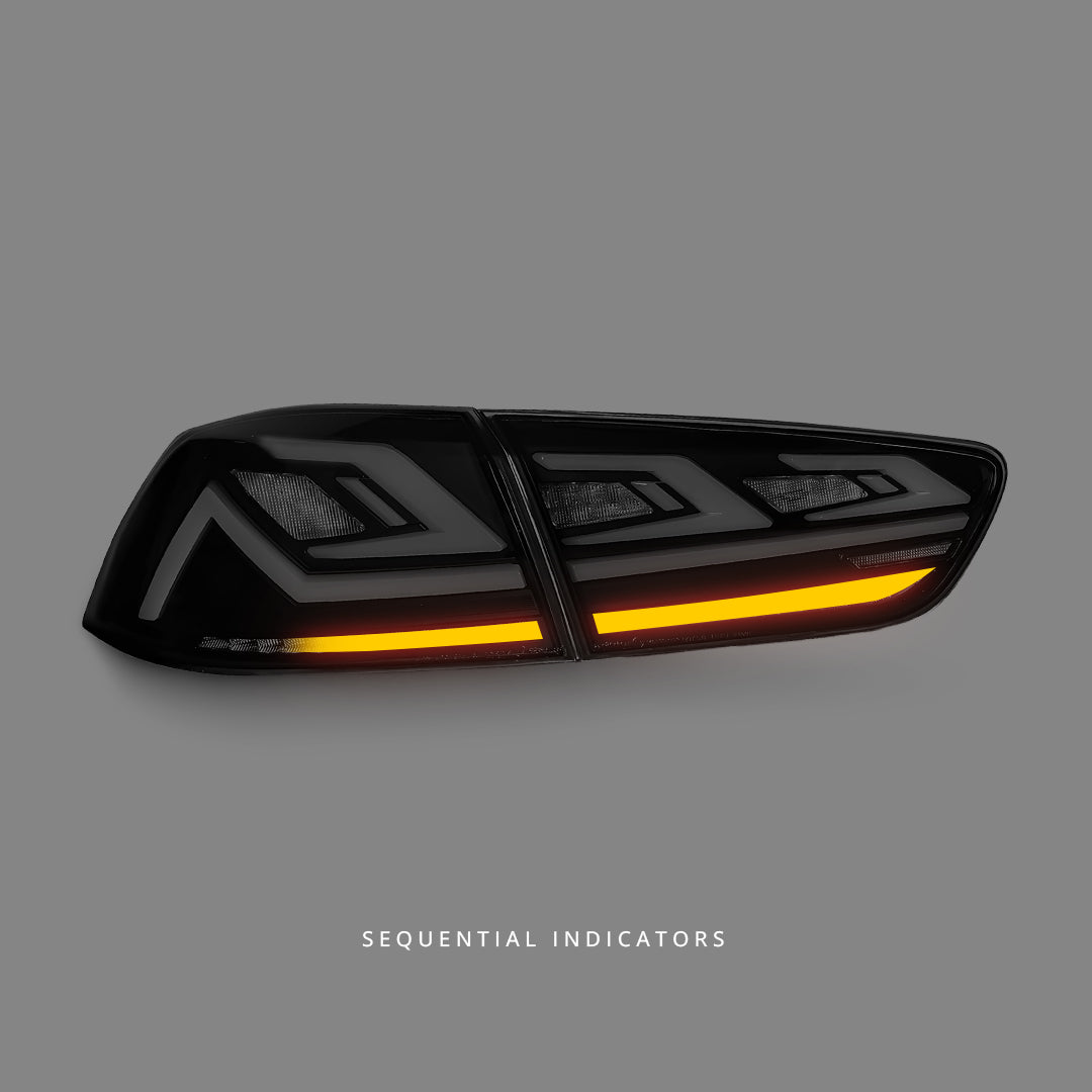 Mitsubishi Lancer CJ (2007 - 2018) Sequential Smoke 3D V3 Full LED Tail Lights LH + RH
