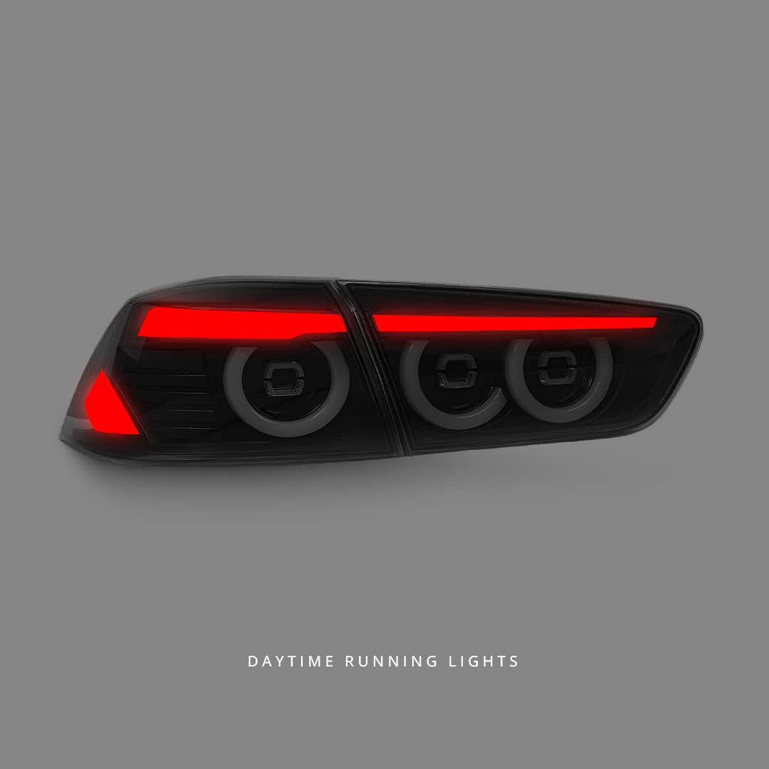 Mitsubishi Lancer CJ (2007 - 2018) Sequential Smoke Revo 3D Full LED Tail Lights LH + RH