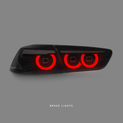 Mitsubishi Lancer CJ (2007 - 2018) Sequential Smoke Revo 3D Full LED Tail Lights LH + RH