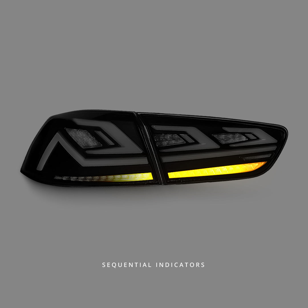 Mitsubishi Lancer CJ (2007 - 2018) Sequential Smoke RGB 3D Full LED Tail Lights LH + RH