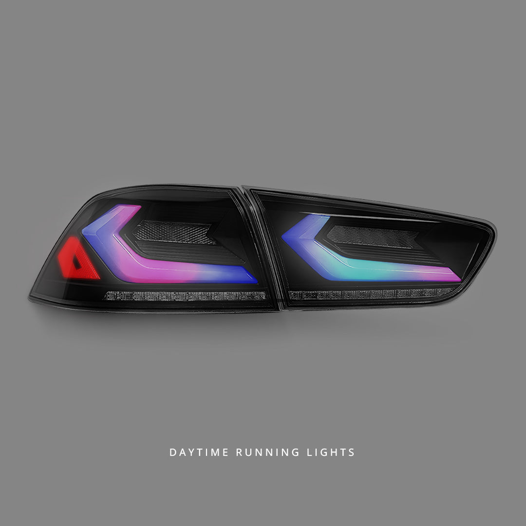 Mitsubishi Lancer CJ (2007 - 2018) Sequential Smoke RGB V4 3D Full LED Tail Lights LH + RH