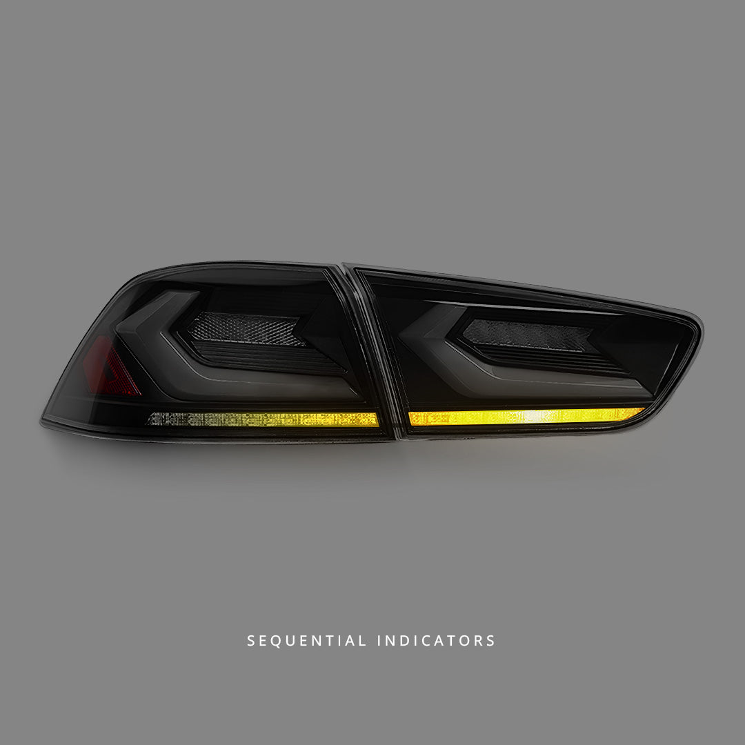 Mitsubishi Lancer CJ (2007 - 2018) Sequential Smoke RGB V4 3D Full LED Tail Lights LH + RH