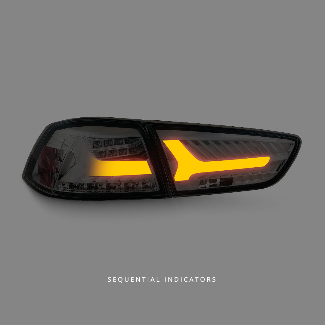 Mitsubishi Lancer CJ (2007 - 2018) Sequential Smoke 3D V2 Full LED Dynamic Tail Lights LH + RH