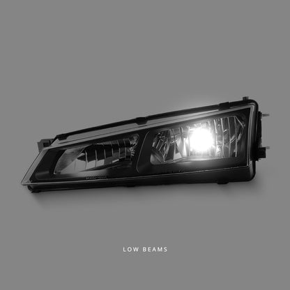 Nissan 200SX S14 Series 2 (1996 - 1998) Black OEM Style Headlights LH + RH