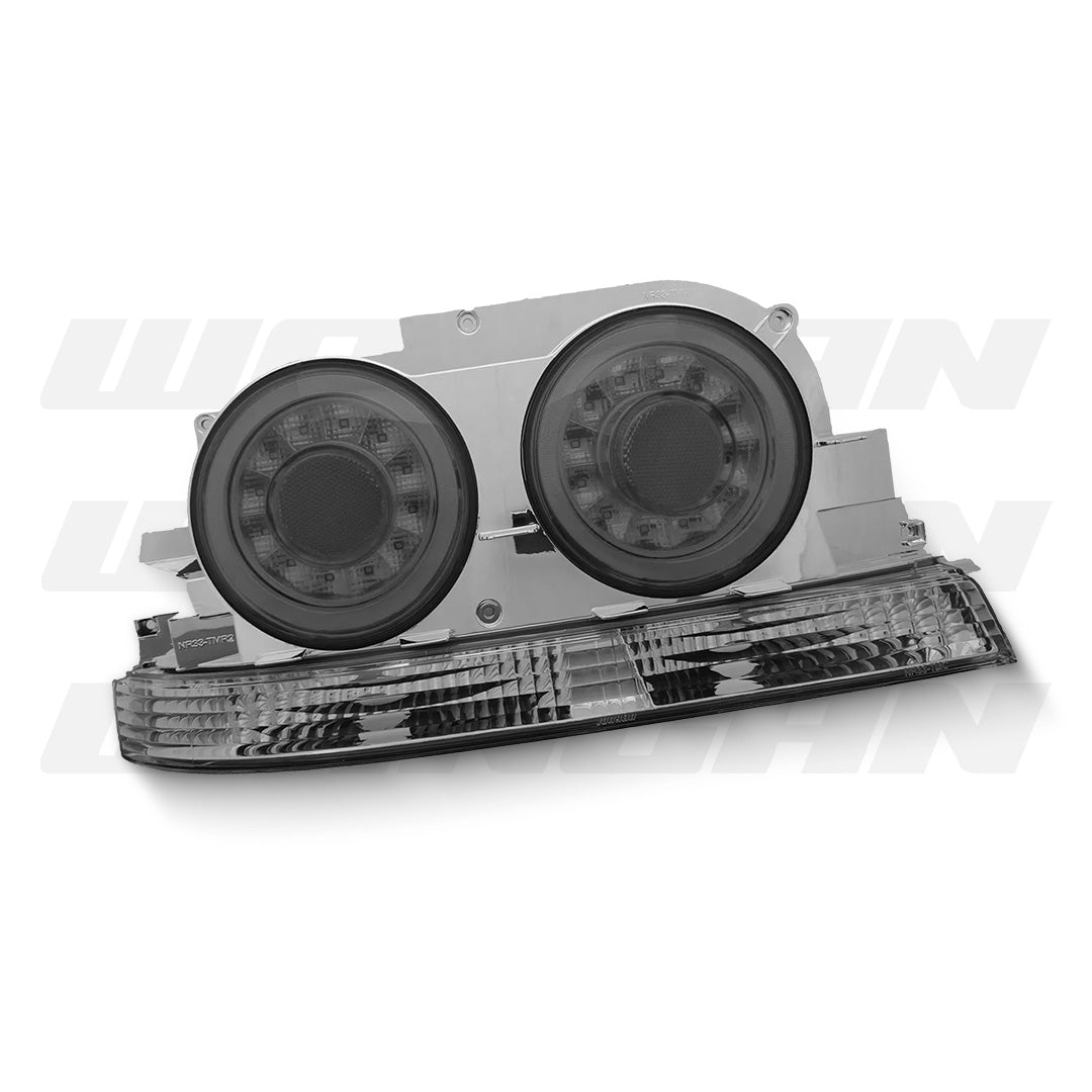 Nissan Skyline R33 (1993 - 1998) Fiber Ring LED Tail Lights LH + RH