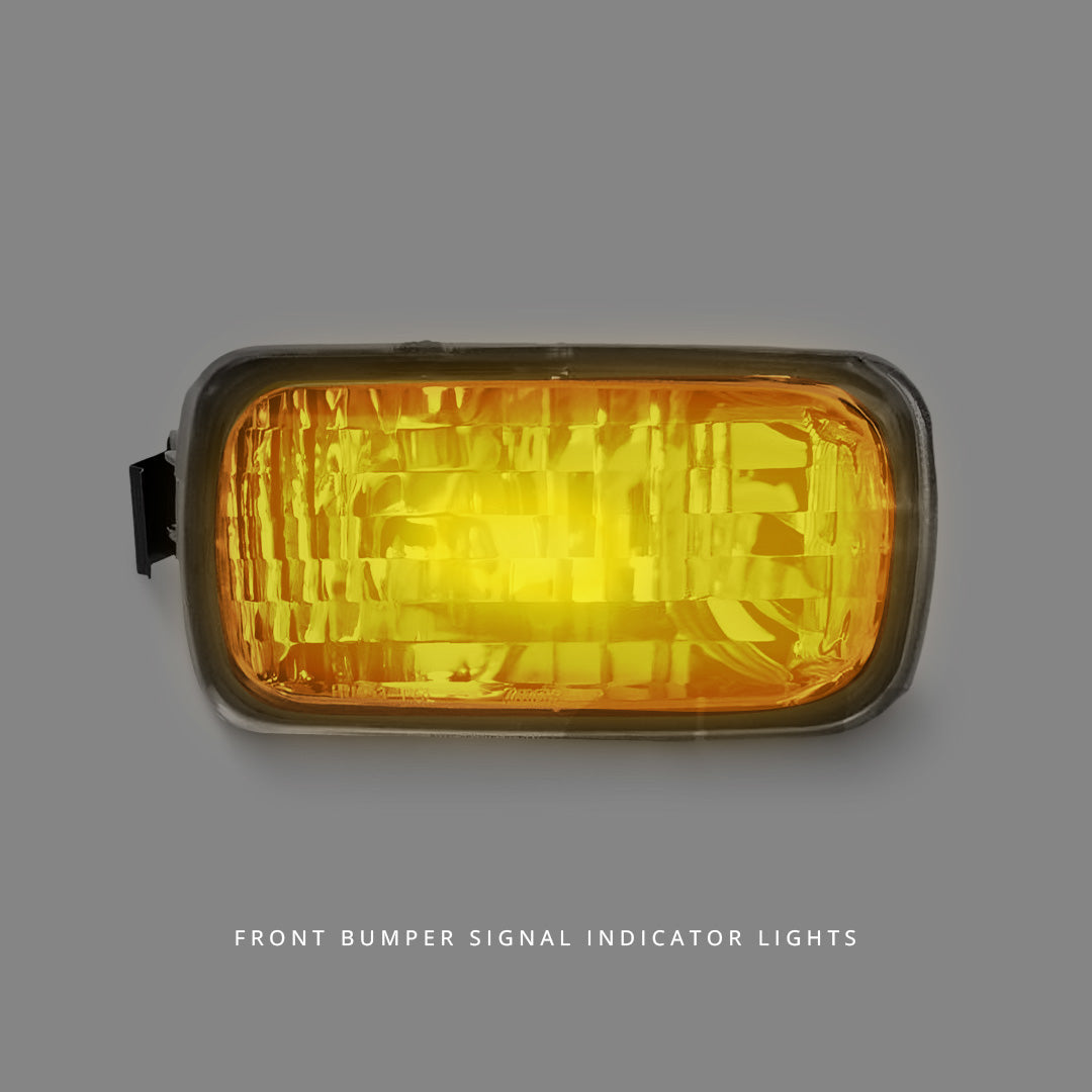 Nissan Skyline R34 (1998 - 2002) Clear Front Bumper Signal Indicator Lights LH + RH