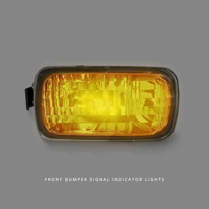Nissan Skyline R34 (1998 - 2002) Clear Front Bumper Signal Indicator Lights LH + RH