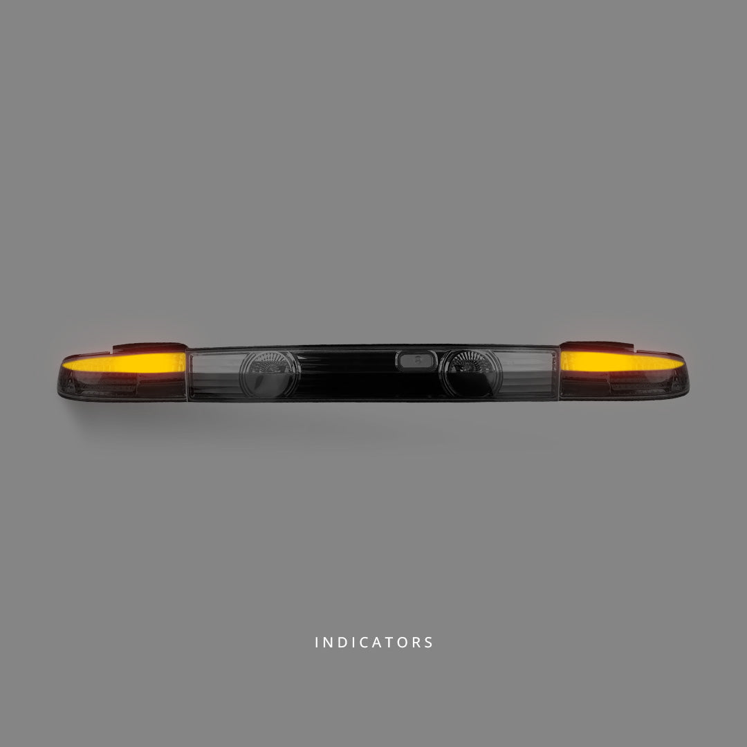 Nissan Silvia S14 (1993 - 1998) Clear Red and Center Garnish Tail Lights LH + RH