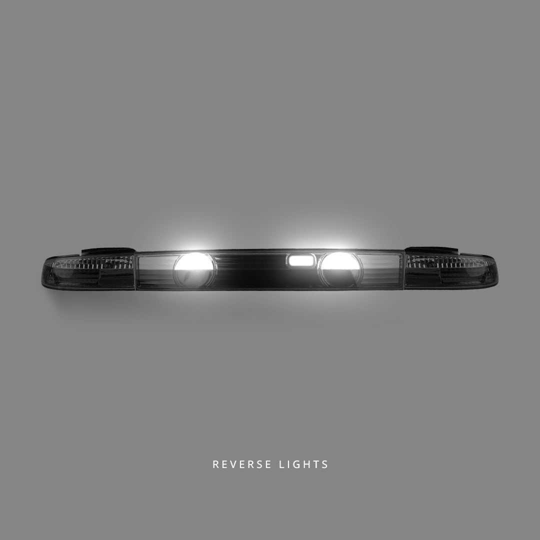 Nissan Silvia S14 (1993 - 1998) Clear Red and Center Garnish Tail Lights LH + RH