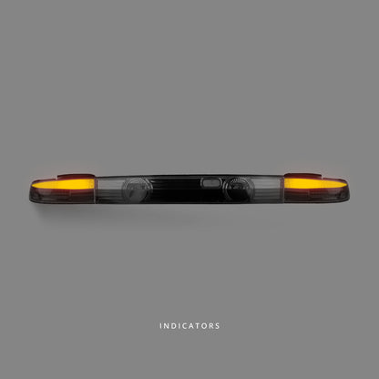 Nissan 200SX S14 (1993 - 1998) Clear Red LED and Center Garnish Tail Lights LH + RH