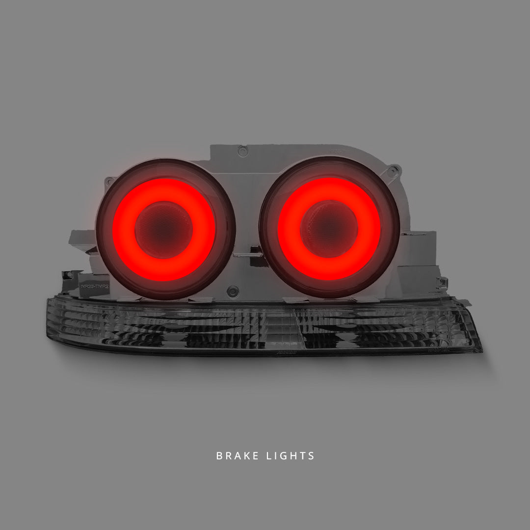 Nissan Skyline R33 (1993 - 1998) Fiber Ring LED Tail Lights LH + RH