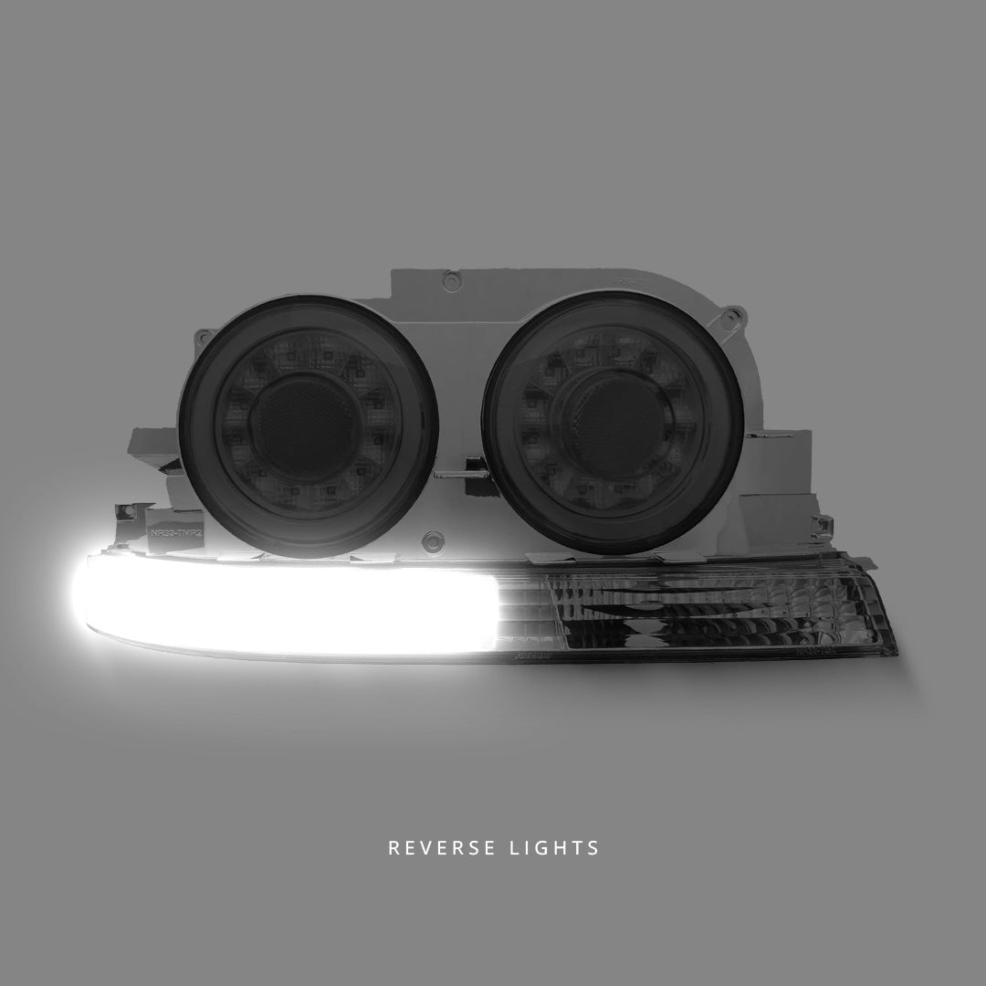 Nissan Skyline R33 (1993 - 1998) Fiber Ring LED Tail Lights LH + RH