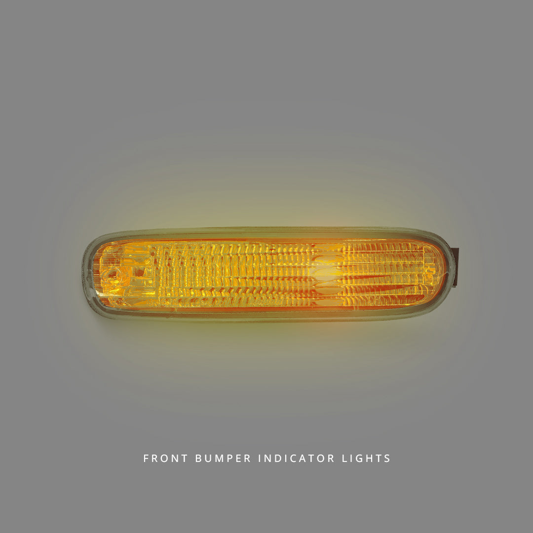 Nissan 200SX S14 Series 1 (1993 - 1995) Clear Front Bumper Signal Indicator Lights LH + RH