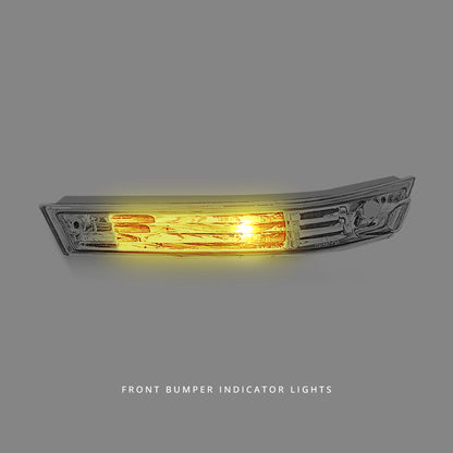 Nissan 200SX S14 Series 2 (1996 - 1998) Clear Front Bumper Signal Indicator Lights LH + RH