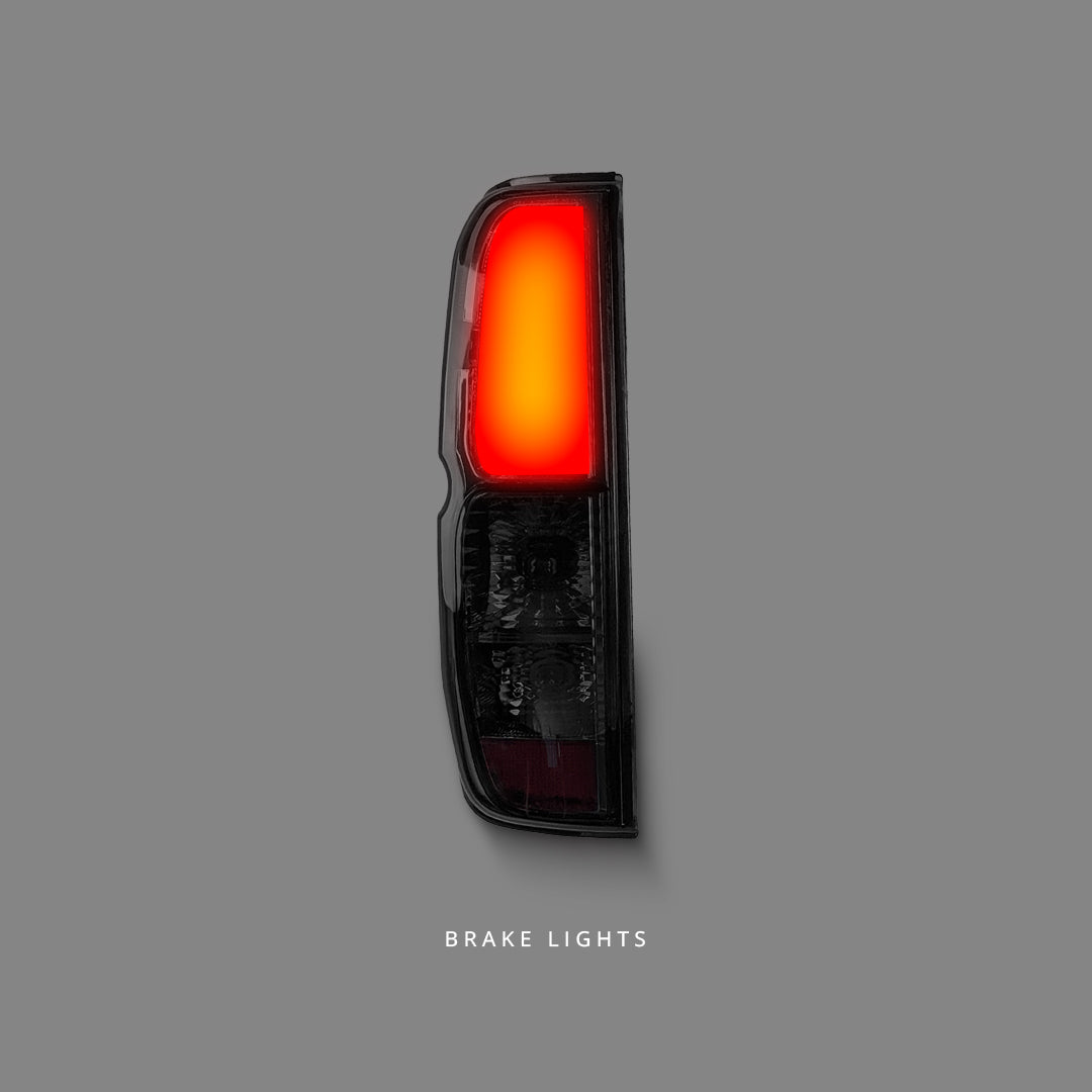 Nissan Navara D40 (2005 - 2014) Smoke Black LED Tail Lights LH + RH