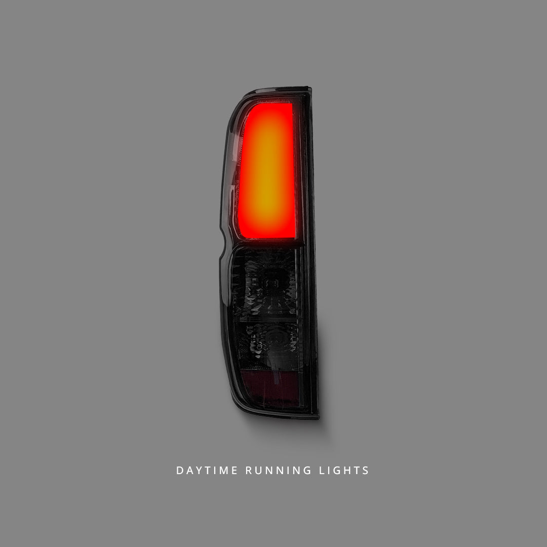 Nissan Navara D40 (2005 - 2014) Smoke Black LED Tail Lights LH + RH