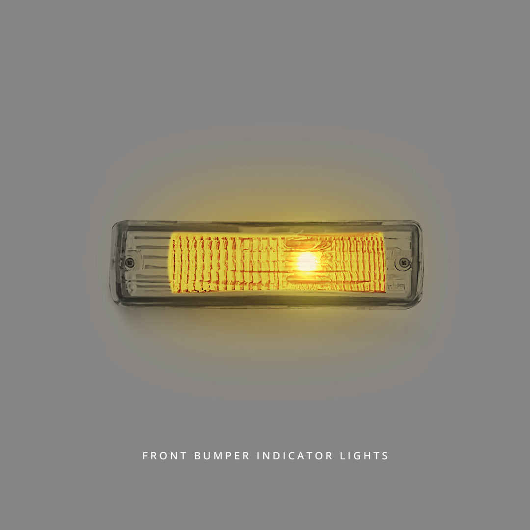 Nissan Silvia S13 (1988 - 1993) Clear Front Bumper Signal Indicator Lights LH + RH