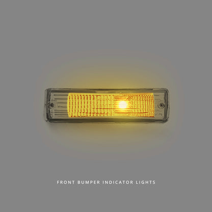 Nissan Silvia S13 (1988 - 1993) Clear Front Bumper Signal Indicator Lights LH + RH