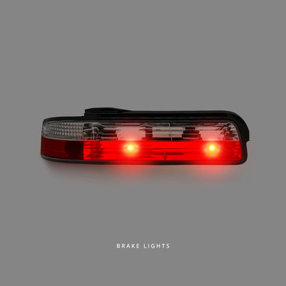 Nissan Silvia S13 (1989 - 1994) Clear Red Tail Lights LH + RH