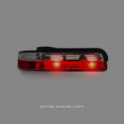 Nissan Silvia S13 (1989 - 1994) Clear Red Tail Lights LH + RH