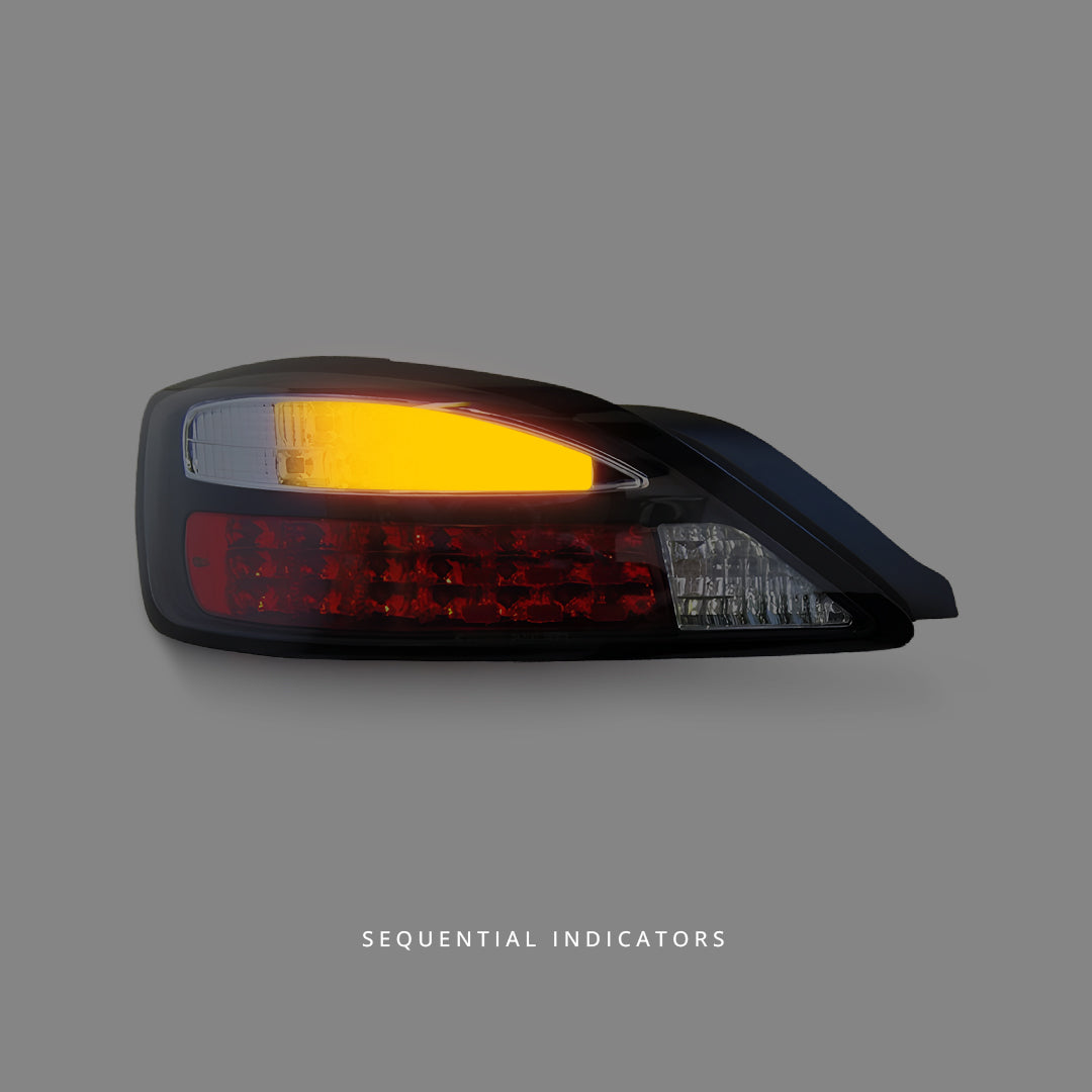 Nissan 200SX S15 (1999 - 2002) Sequential Black Dynamic LED Tail Lights LH + RH