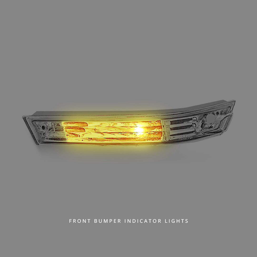 Nissan Silvia S14 Series 2 (1996 - 1998) Clear Front Bumper Signal Indicator Lights LH + RH