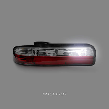 Nissan Silvia S13 (1989 - 1994) Clear Red LED Tail Lights LH + RH
