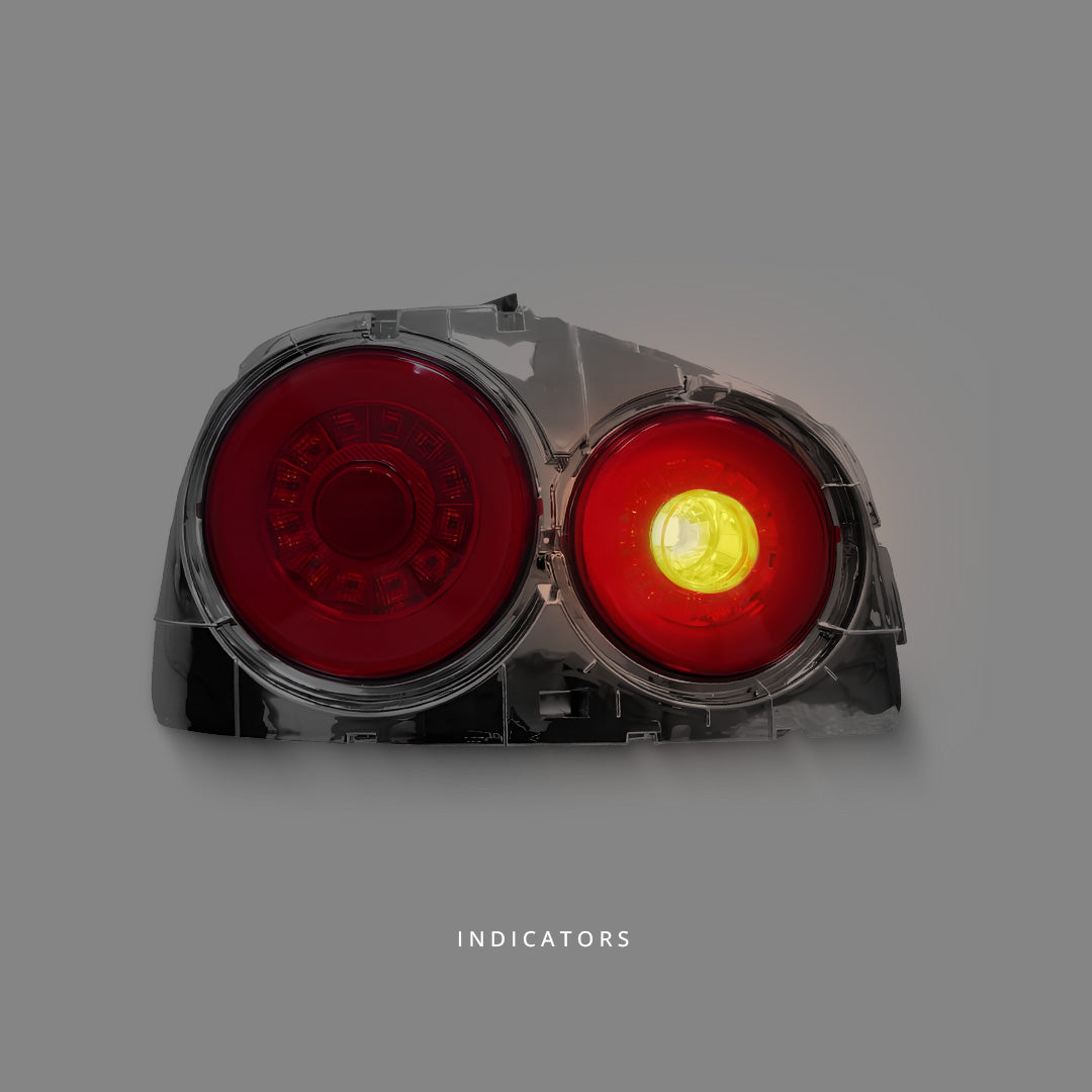 Nissan Skyline R34 (1998 - 2002) Fiber Ring LED Tail Lights LH + RH