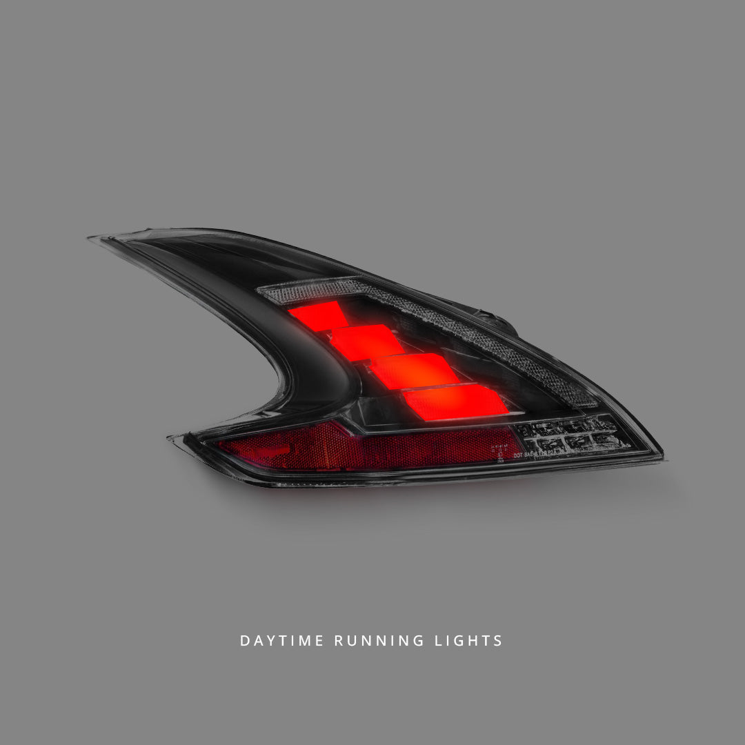 Nissan 370Z Z34 (2008 - 2021) Sequential Full LED Smoke Tail Lights LH + RH
