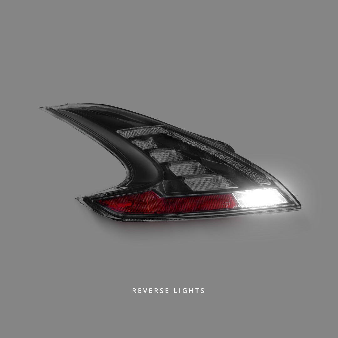 Nissan 370Z Z34 (2008 - 2021) Sequential Full LED Smoke Tail Lights LH + RH