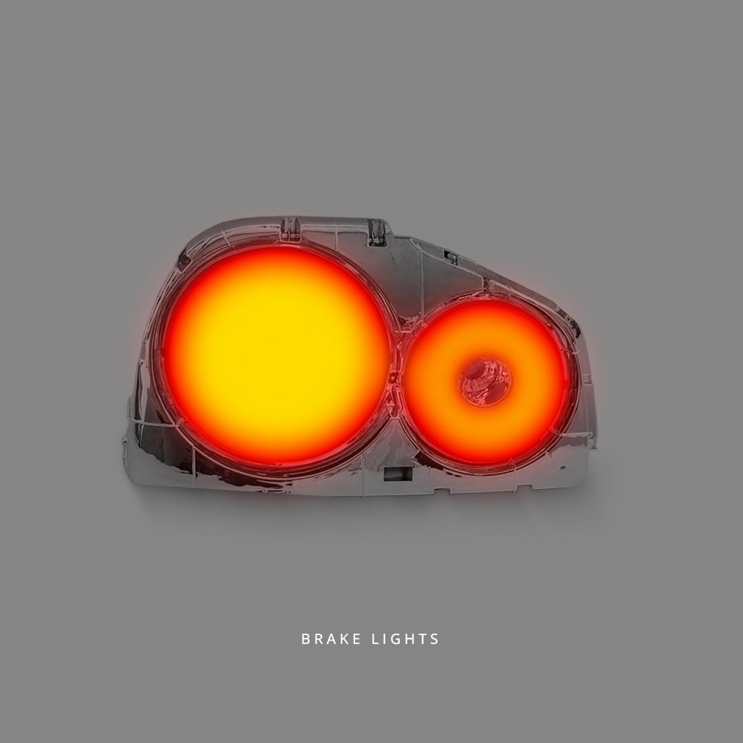 Nissan Skyline R34 (1998 - 2002) Clear Red LED Tail Lights LH + RH