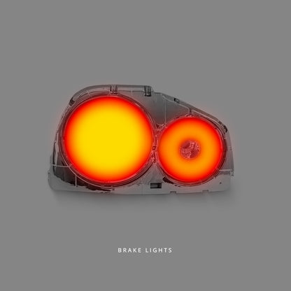 Nissan Skyline R34 (1998 - 2002) Clear Red LED Tail Lights LH + RH