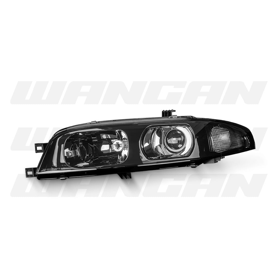 Nissan Skyline R33 (1993 - 1998) Black OE Style Projector Headlights LH + RH