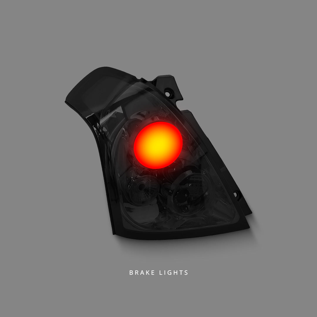 Suzuki Swift EZ (2004 - 2006) Smoke Altezza Tail Lights LH + RH