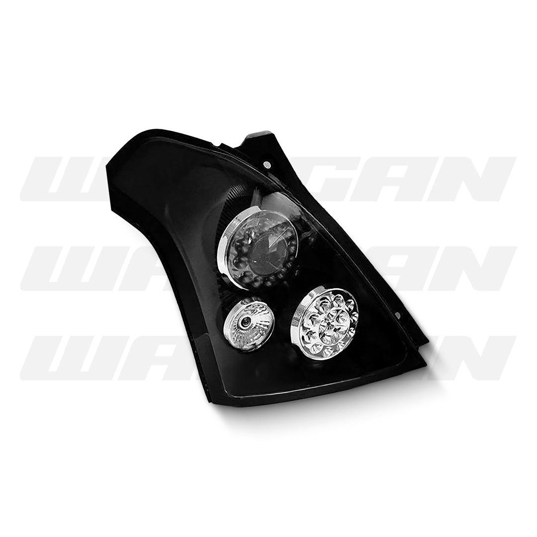 Suzuki Swift EZ (2004 - 2006) Black Full LED Altezza Tail Lights LH + RH