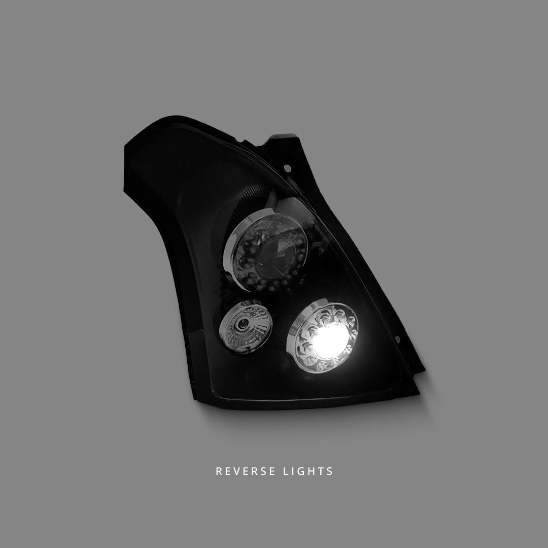 Suzuki Swift EZ (2004 - 2006) Black Full LED Altezza Tail Lights LH + RH