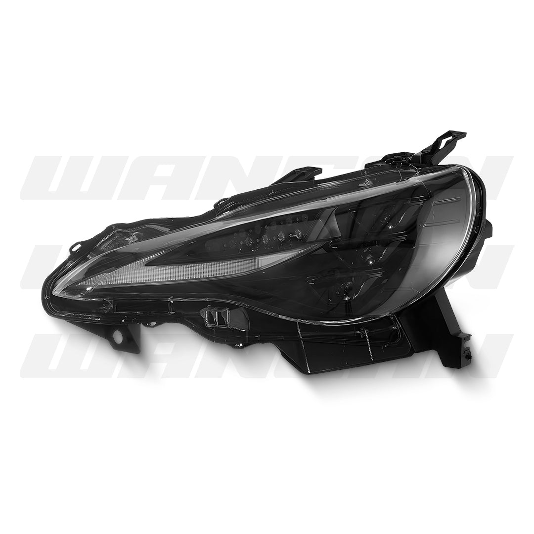 Subaru BRZ 1st Gen (2012 - 2020) Sequential Black 3D V2 Triple LED DRL Projector Headlights LH + RH
