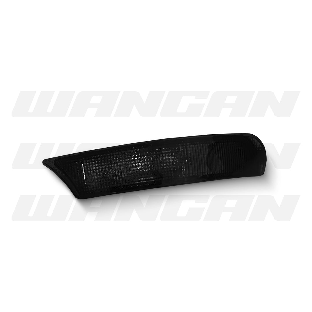 Subaru Impreza GC8 (1992 - 1997) Black Front Bumper Signal Indicator Lights LH + RH