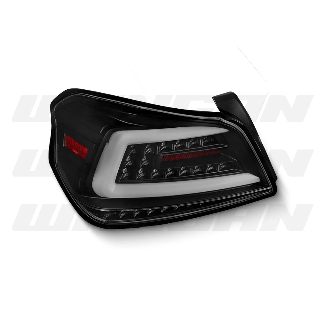 Subaru WRX VA (2015 - 2021) Sequential Gloss Black V4 LED Dynamic Tail Lights LH + RH