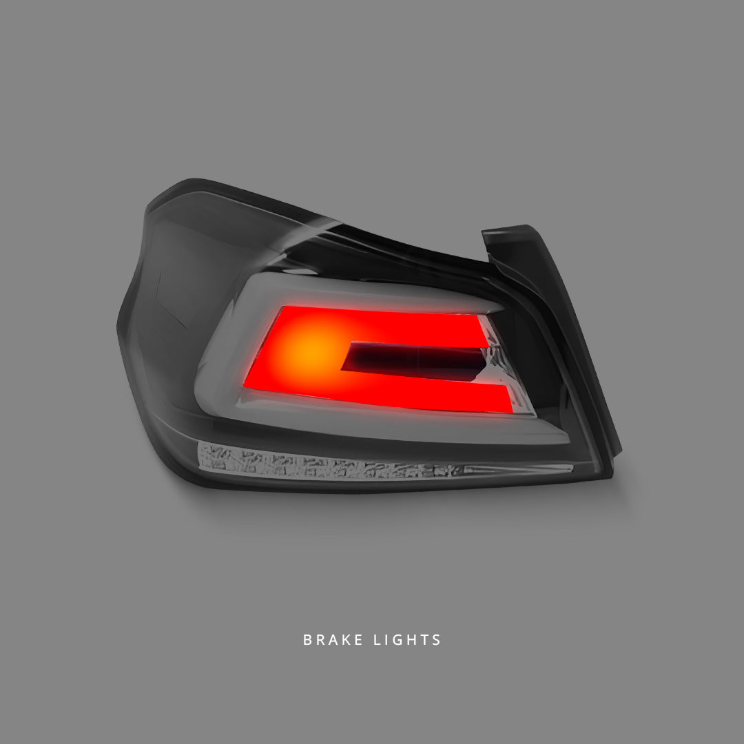 Subaru WRX VA (2015 - 2021) Sequential Black V4 Full LED Dynamic Tail Lights LH + RH