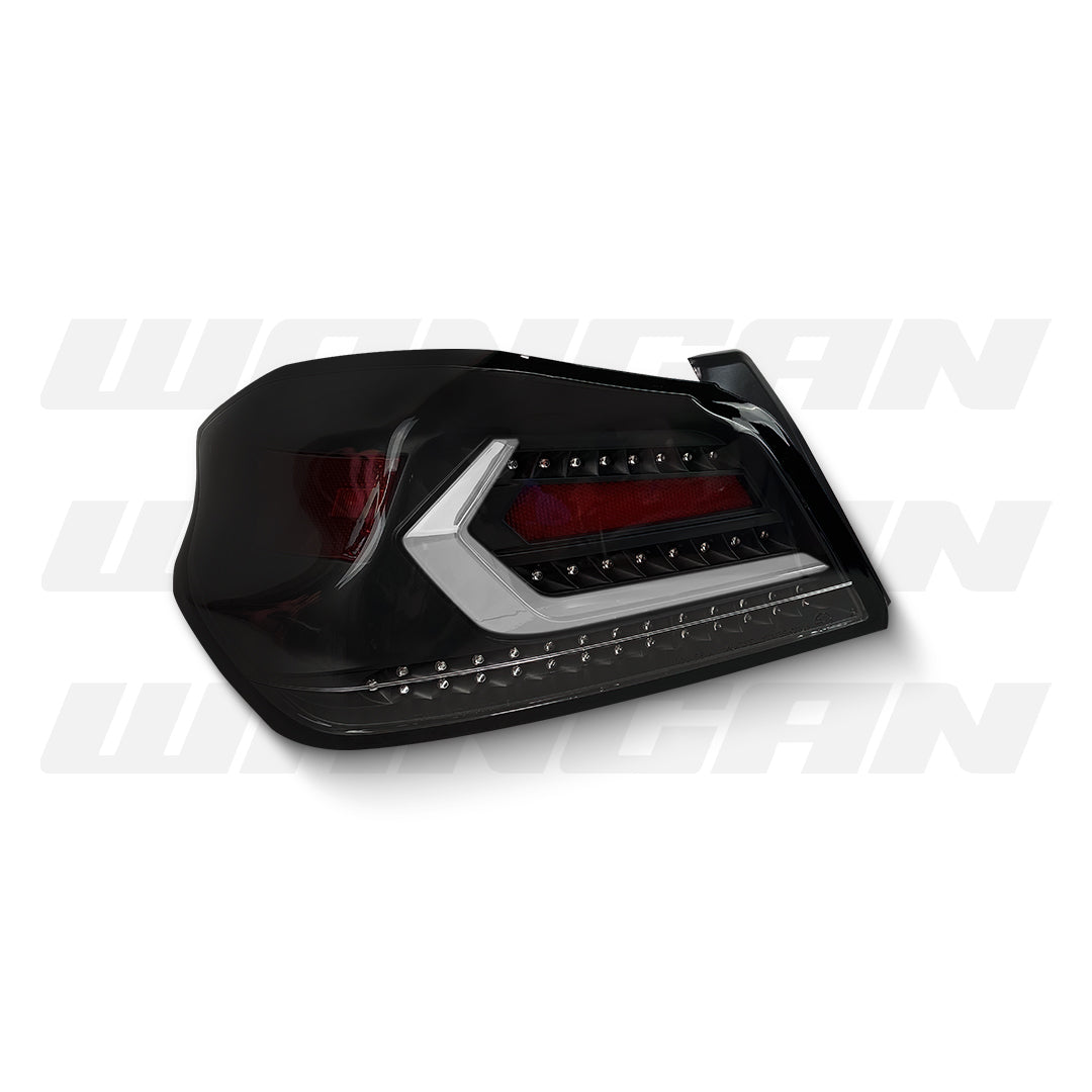 Subaru WRX VA (2015 - 2021) Sequential Black White V5 LED Dynamic Tail Lights LH + RH