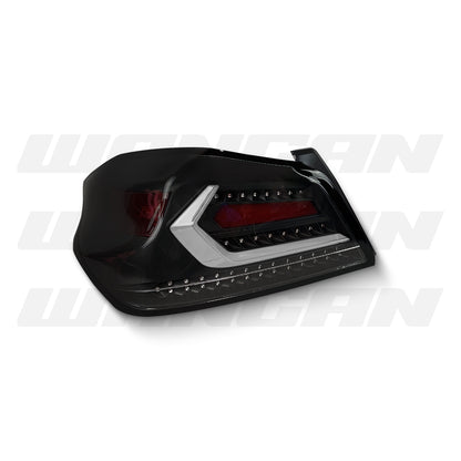 Subaru WRX VA (2015 - 2021) Sequential Black White V5 LED Dynamic Tail Lights LH + RH