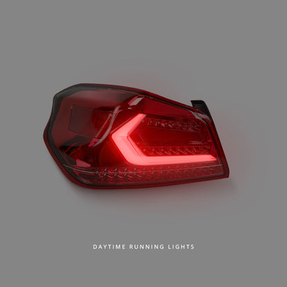 Subaru WRX VA (2015 - 2021) Sequential Clear Red V5 LED Dynamic Tail Lights LH + RH