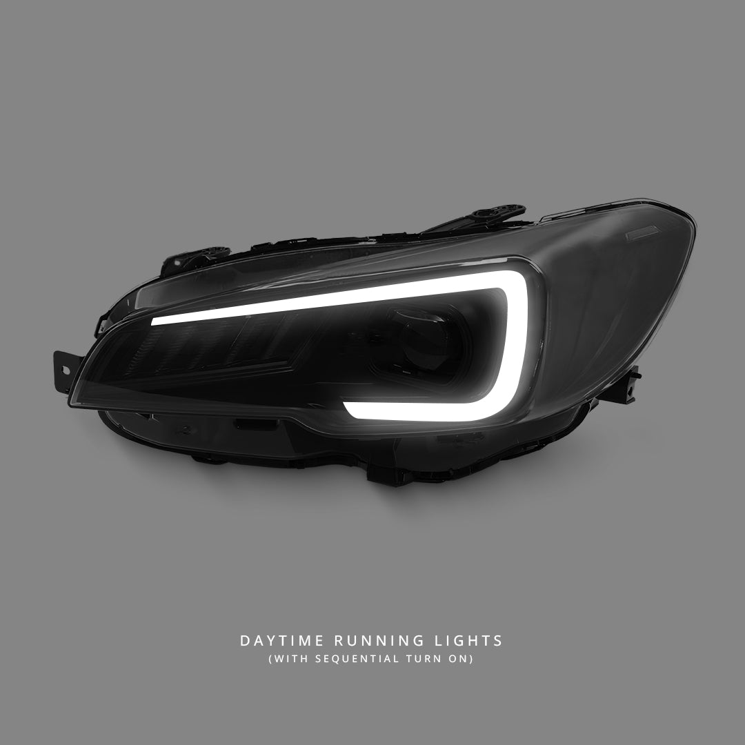 Subaru WRX VA (2014 - 2017) Sequential LED DRL V2 Projector Headlights LH + RH