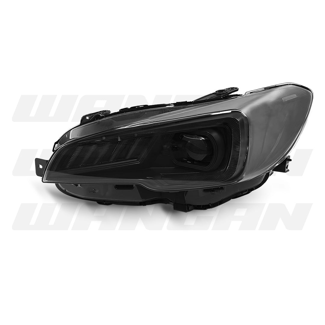 Subaru WRX VA (2014 - 2017) Sequential Black LED DRL Projector Headlights LH + RH