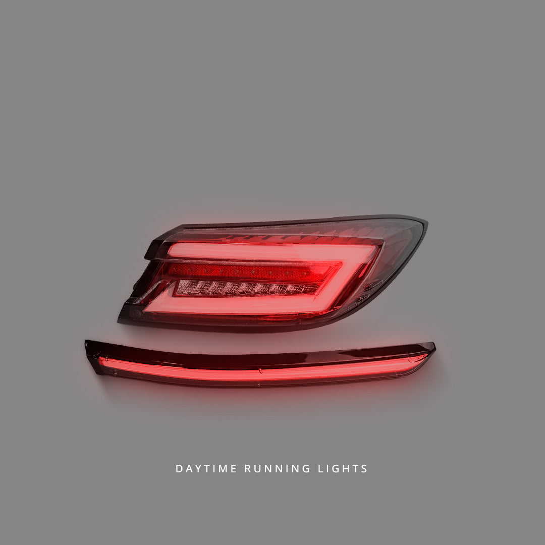 Subaru BRZ 2nd Gen (2022 - 2023) Sequential Clear Red LED Dynamic Tail Lights and Center Garnish LH + RH
