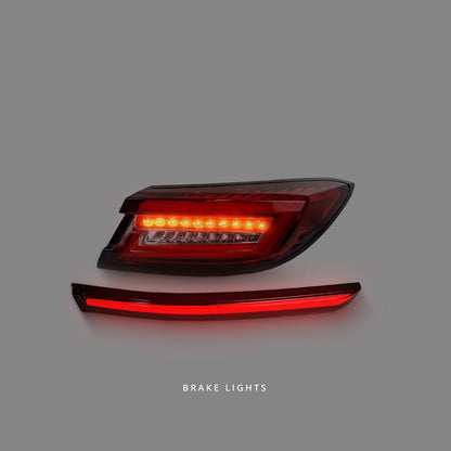 Subaru BRZ 2nd Gen (2022 - 2023) Sequential Red LED Dynamic Tail Lights and Center Garnish LH + RH
