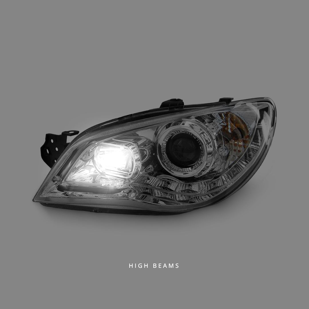 Subaru WRX STI GD (2005 - 2007) Clear LED DRL Projector Headlights LH + RH